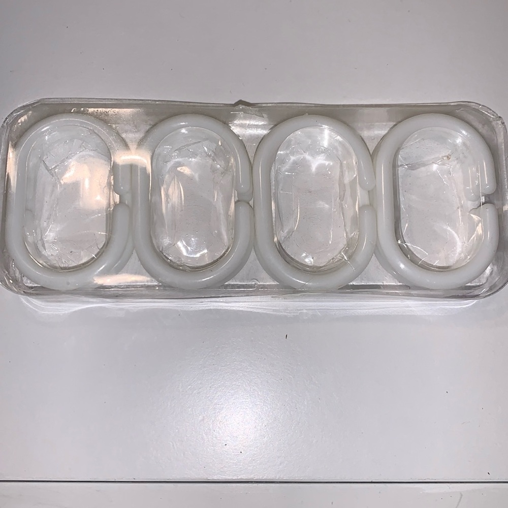 Shower curtain hooks